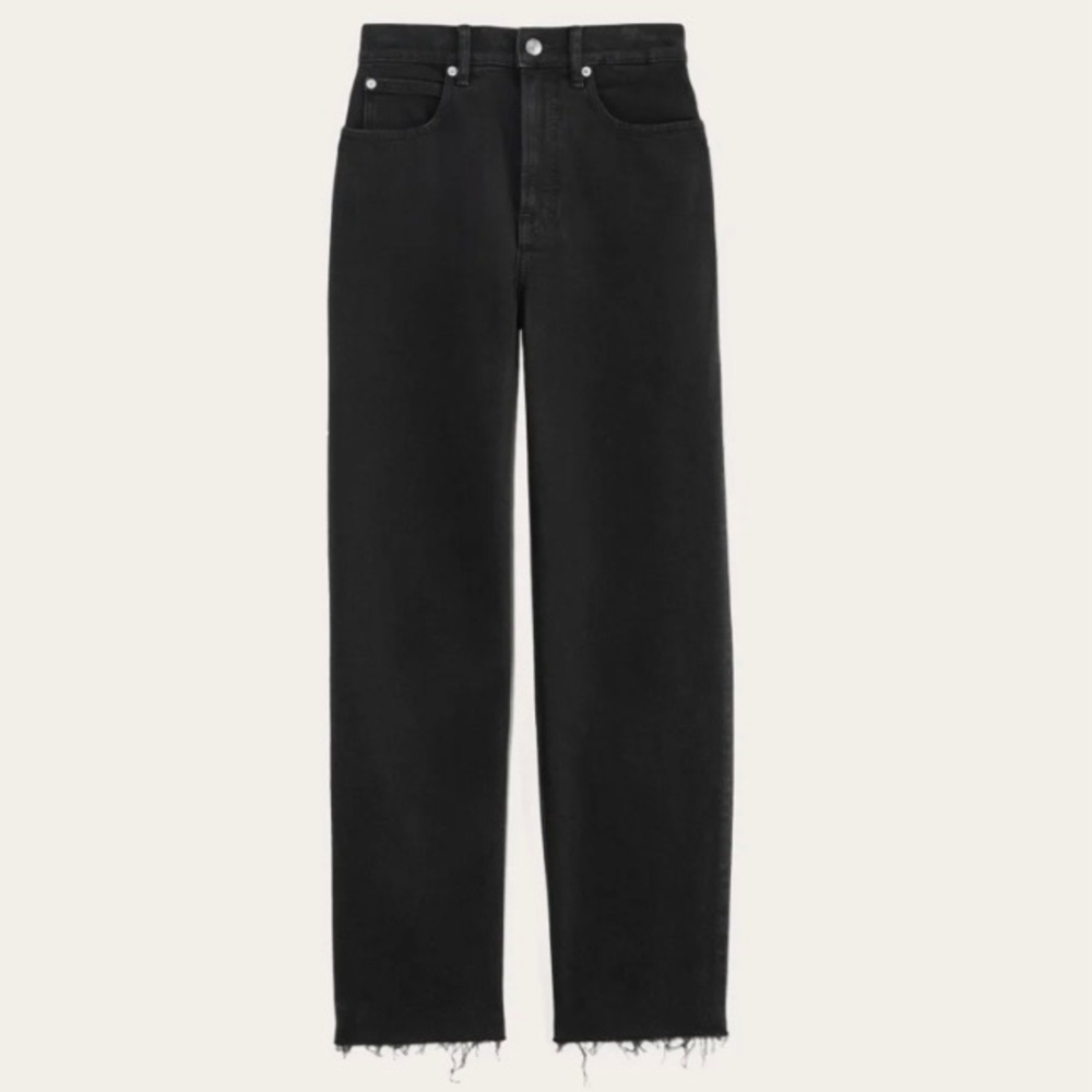 Everlane The Way High Jean Black High Waist Straight Leg Denim